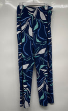 Load image into Gallery viewer, Alfani Womens Blue Printed Elastic Waist Pull-On Ankle Pants Size Large
