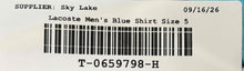 Load image into Gallery viewer, Lacoste Mens Light Blue Cotton Crew-Neck Short Sleeve Pullover Shirt Size 5
