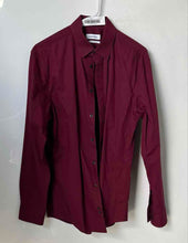 Load image into Gallery viewer, Calvin Klein Mens Purple Long Sleeve Extreme Slim Fit Dress Shirt Size 15
