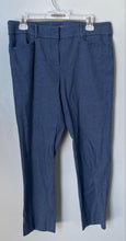 Load image into Gallery viewer, Loft Womens Blue The Riviera Flat Front Pockets Straight Leg Ankle Pants Size 6
