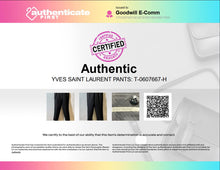 Load image into Gallery viewer, Authentic Yves Saint Laurent Mens Black Pleated Dress Pants No Size W17''/L42''
