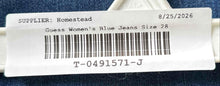 Load image into Gallery viewer, Guess Womens Blue Denim Dark Wash Stretch Mid Rise Bootcut Leg Jeans Size 28
