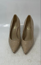 Load image into Gallery viewer, Sam Edelman Womens Antonia Glitz Beige Pointed Toe Slip-On Pump Heels Size 5.5M
