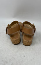 Load image into Gallery viewer, Michael Kors Womens SG17D Brown Leather Block Heel Thong Sandals Size 6M
