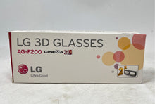 Load image into Gallery viewer, Set Of 2 Pcs LG AG-F200 Cinema Orange Passive Compatible 3D Glasses
