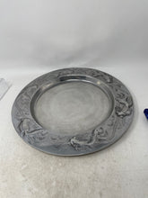 Load image into Gallery viewer, Vintage Arthur Court Silver-Tone Koi Fish Charger Pewter Round Shape Plate
