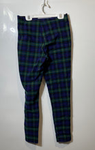 Load image into Gallery viewer, Zara Womens Multicolor Plaid Front Zip Skinny Leg Ankle Pants Size Medium
