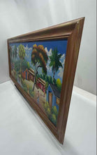 Load image into Gallery viewer, Haitian Folk A Bustling Tropical Village Scene Wall Decor Art Paintings
