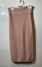 Load image into Gallery viewer, Forever 21 Womens Pink Ribbed Knit High Waist Pull-On Midi Pencil Skirt Size L
