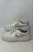 Load image into Gallery viewer, Nike Womens Court Vision Alta DV2176-001 White Blue Sneaker Shoes Size 9
