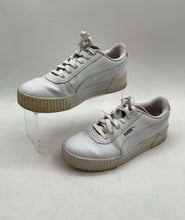 Load image into Gallery viewer, Puma Womens Carina 384743-01 White Pink Low Top Lace-Up Sneaker Shoes Size 8
