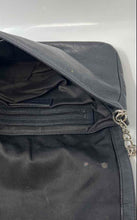 Load image into Gallery viewer, Audrey Brooke Womens Dark Blue Leather Chain Strap Flap Shoulder Bag
