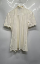 Load image into Gallery viewer, Style &amp; Co. Womens Beige Striped Short Sleeve Regular Fit Button-Up Shirt Size S
