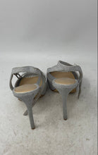 Load image into Gallery viewer, Gianni Bini Womens Andreya Silver Peep Toe Stiletto Platform Heels Size 9.5M
