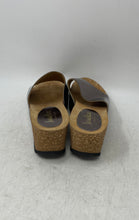 Load image into Gallery viewer, Neiman Marcus Womens Silver Metallic Open Toe Wedge Slide Sandals Size EUR 37
