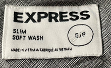 Load image into Gallery viewer, Express Mens Blue Short Sleeve Slim Fit Soft Wash Button-Up Shirt Size Small
