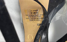 Load image into Gallery viewer, Jennifer Lopez Womens Black Open Toe Stiletto Platform Heels Size 8.5M
