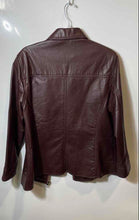 Load image into Gallery viewer, RGA Mens Burgundy Collared Long Sleeve Full-Zip Jacket Size Large
