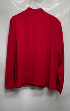 Load image into Gallery viewer, Liz Baker Womens Red Embroidered Long Sleeve Blouse Top Size 18
