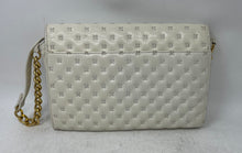 Load image into Gallery viewer, Jennifer Moore Womens White Leather Quilted Inner Pocket Shoulder Purse
