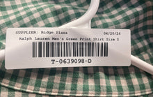 Load image into Gallery viewer, Ralph Lauren RLX Mens Green Gingham Cotton Long Sleeve Button-Up Shirt Size S
