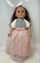 Load image into Gallery viewer, My Life Pink Glitter Dress Brown Hair 18 Inch Fashion Girl Doll
