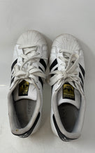 Load image into Gallery viewer, Adidas Womens Superstar White Lace-Up Sneaker Shoes Size 7 Little Damage Inside
