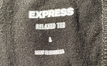 Load image into Gallery viewer, Express Womens Black 3/4 Sleeve V-Neck Relaxed Fit Pullover T-Shirt Size Large
