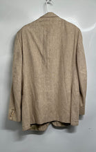 Load image into Gallery viewer, Oscar De La Renta Mens Khaki Long Sleeve Notch Lapel Two Button Blazer No Size
