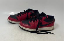 Load image into Gallery viewer, Nike Kids Air Jordan 1 Low 553560-605 Red Black Lace-Up Sneaker Shoes Size 4Y
