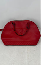Load image into Gallery viewer, Guess Womens Red Faux Leather Inner Pocket Double Handle Satchel Handbag
