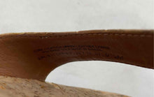 Load image into Gallery viewer, Authentic Tory Burch Womens Light Brown Wedge Espadrille Sandals Sz 9.5M Damaged
