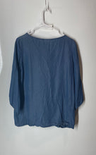 Load image into Gallery viewer, 7th Avenue Design Studio New York &amp; Company Womens Blue Blouse Top Size XS
