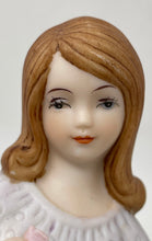 Load image into Gallery viewer, Enesco Growing Up Birthday Girls Brunette Girl In Lavender Dress Age 12 Figurine
