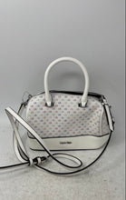 Load image into Gallery viewer, Calvin Klein Womens White Monogram Print Adjustable Strap Crossbody Bag w/ Tags

