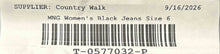 Load image into Gallery viewer, Mango Womens Sienna Black Denim Dark Wash Cropped Bootcut Leg Jeans Size 6

