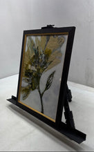 Load image into Gallery viewer, Gold Black Flower Alloy II Picture Frame Wall Decorative Chinese Art Print
