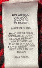Load image into Gallery viewer, Express Womens Red Black Plaid Long Sleeve Crew Neck Pullover Sweater Size Small
