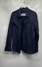 Load image into Gallery viewer, Tommy Hilfiger Womens Blue White Polka Dot Long Sleeve Button-Up Shirt Size XL

