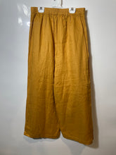 Load image into Gallery viewer, Magaschoni Womens Marigold Linen Pleated Wide-Leg Trouser Pants Size Small
