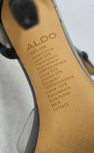 Load image into Gallery viewer, Aldo Womens Black Transparent Pointed Toe Slip-On Stiletto Pump Heels Size 6.5M
