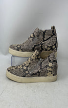 Load image into Gallery viewer, Steve Madden Womens Wedgie WEDG01S1 Beige Snake Print Ankle Booties Size 7.5 M
