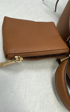 Load image into Gallery viewer, Aldo Womens Brown Pebbled Leather Adjustable Strap Zip-Around Backpack w/ Wallet
