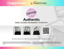 Load image into Gallery viewer, Authentic Marc Jacobs Womens Black Adjustable Strap Lined Crossbody Bag Stained
