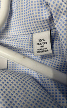 Load image into Gallery viewer, Calvin Klein Mens Blue Long Sleeve Slim Fit Non-Iron Dress Shirt Size M 15 1/2
