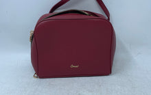 Load image into Gallery viewer, Grossi Womens Red Leather Adjustable Strap Inner Pockets Shoulder Crossbody Bag
