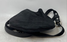 Load image into Gallery viewer, Womens Black Leather Adjustable Strap Tassel Drawstring Crossbody Bag
