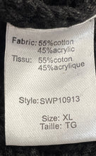 Load image into Gallery viewer, Elan Womens Black Free Love Knit Long Sleeve Turtleneck Pullover Sweater Size XL

