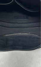 Load image into Gallery viewer, Pietro Womens Black Suede Leather Trim Adjustable Strap Zip Top Shoulder Bag
