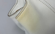 Load image into Gallery viewer, Brian Atwood Womens White Leather Inner Pockets Double Handle Tote Handbag
